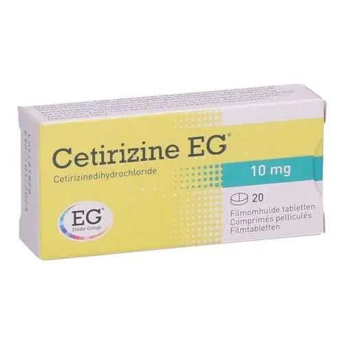 Cetirizine EG Comprime Pellicule 20x 10mg