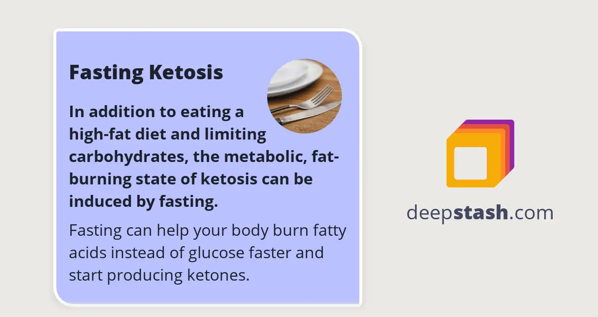 Fasting Ketosis