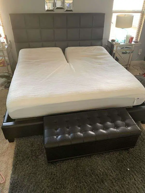 King Size SLEEP NUMBER adjustable bed with Headboard and ...