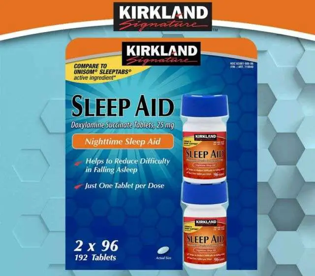 Kirkland Signature Doxylamine Succinate Sleep Aid, 25 mg ...