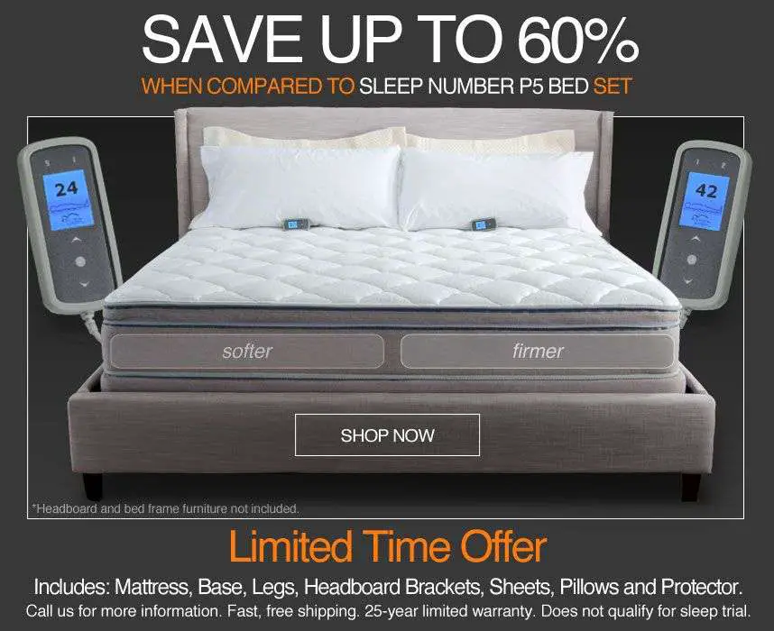 save 60% over sleep number p5 number bed mattress