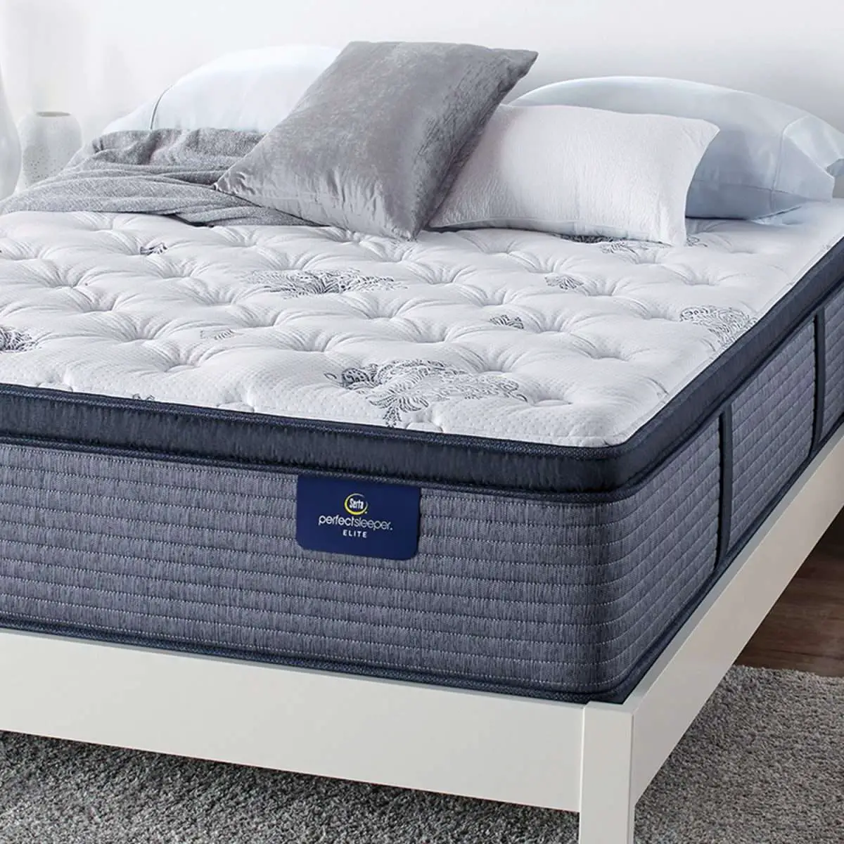 Serta Perfect Sleeper 14"  Luxury Hybrid Glenmoor Firm Pillow Top Queen ...